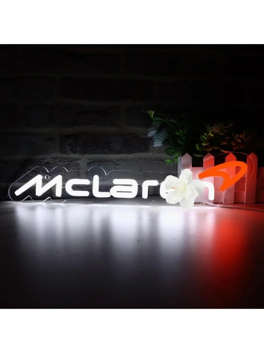 Neon Car Logo Sign for Garage Decor, LED Wall Art for Bar or Man Cave, Unique
